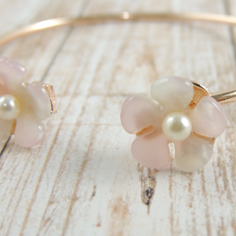 Flower Cuff Bracelet - Picture 2 of 3